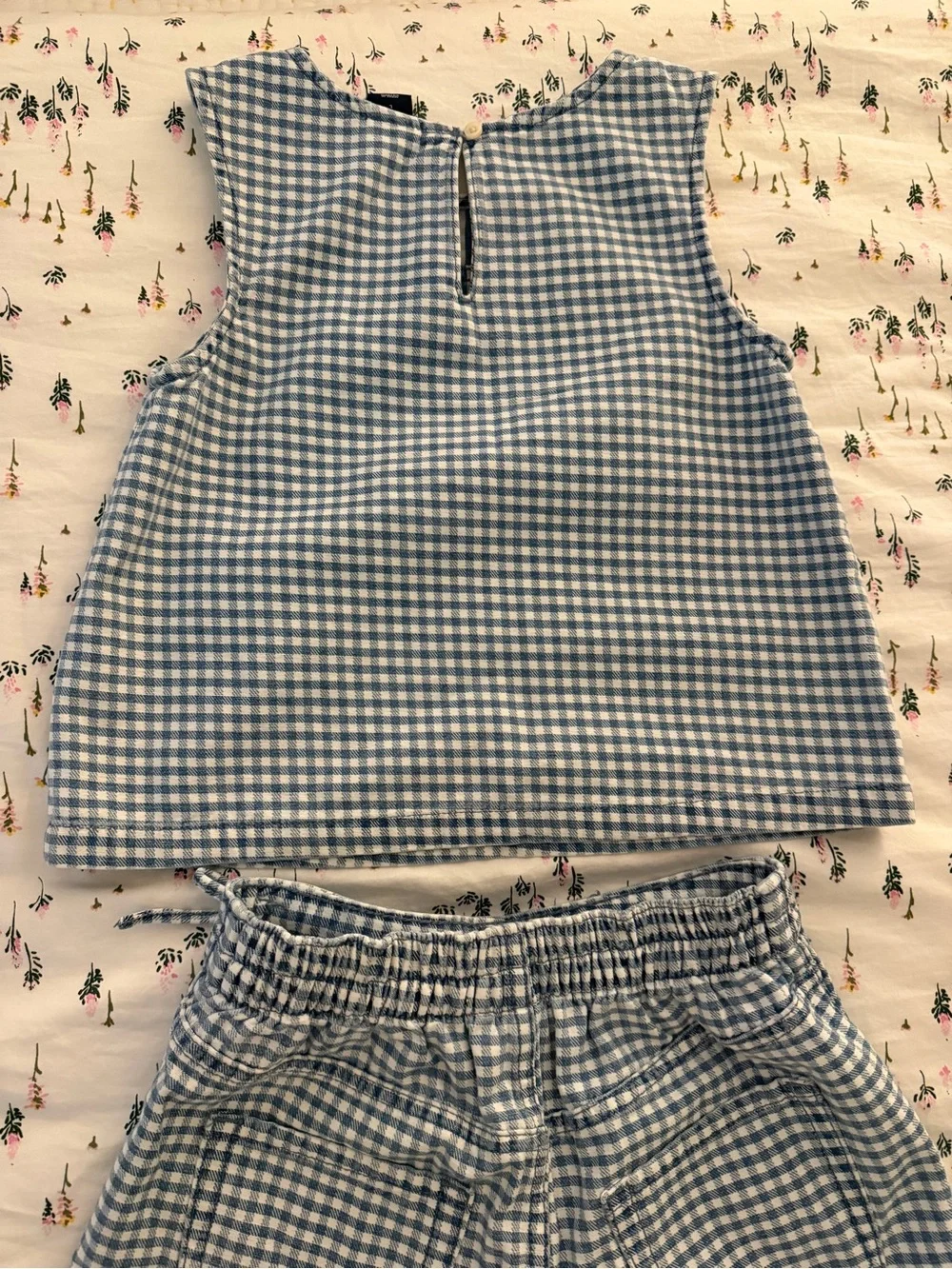 Chambray Checkered Set